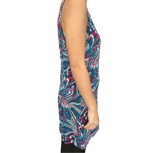 GUESS Chiffon Printed Dress with Buttons - Picture 5 of 5